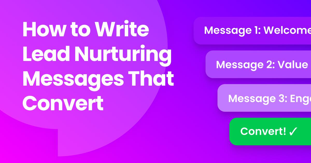 Lead nurturing SMS campaign workflow showing automated messages that drive customer conversions.