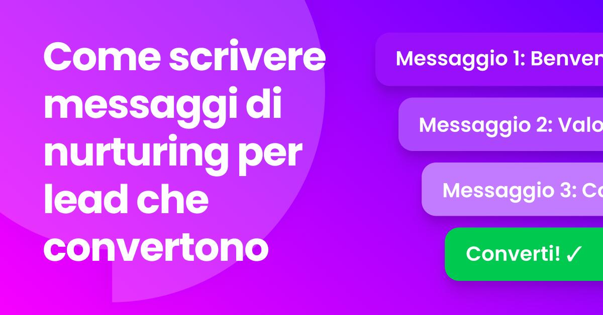 Flusso di lavoro di una campagna SMS di lead nurturing che mostra i messaggi automatici che favoriscono le conversioni dei clienti.