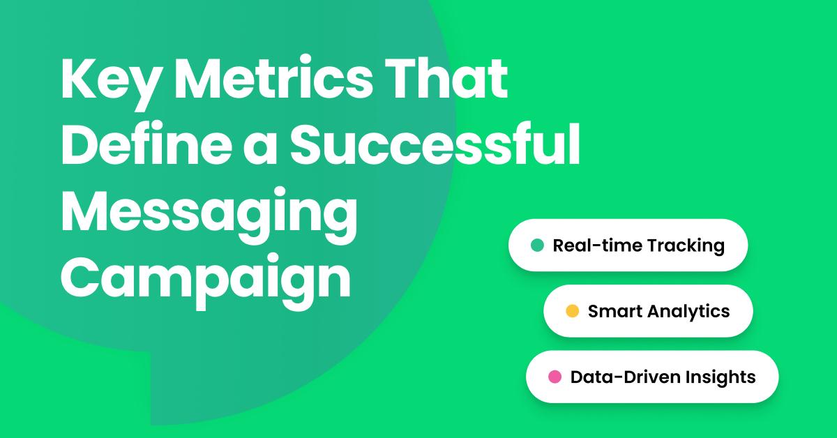 Visual element of hitting the target on the side and title “Key Metrics That Define a Successful Messaging Campaign