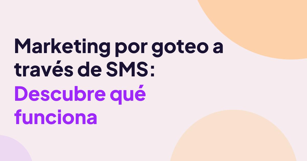 Gráfico de campaña de marketing por SMS con tipografía morada moderna sobre un fondo pastel.
