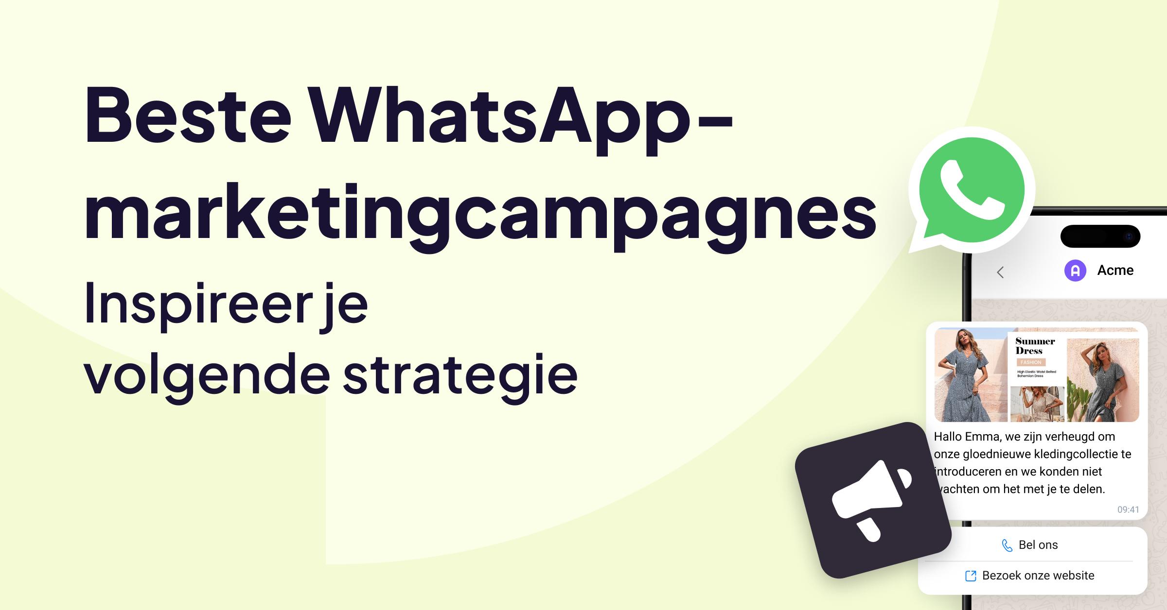 WhatsApp-icoon dat de beste WhatsApp-marketingcampagnes en succesvolle WhatsApp-campagnevoorbeelden promoot.