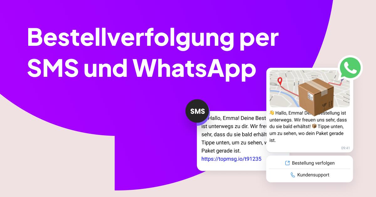 Sendungsverfolgung per SMS und WhatsApp für Echtzeit-Lieferaktualisierungen und Kundenbenachrichtigungen