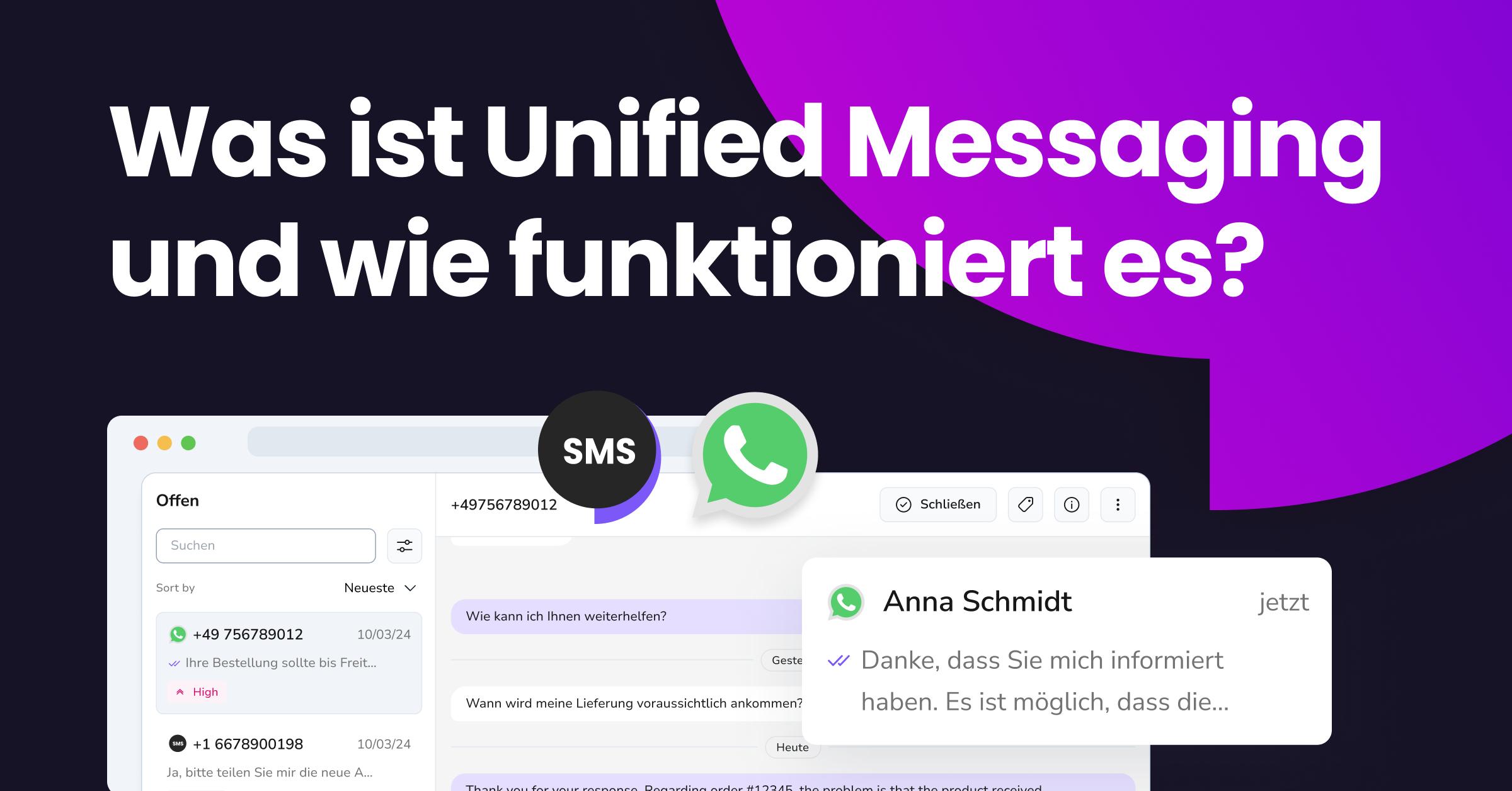 Was ist Unified Messaging und wie funktioniert es? | TopMessage