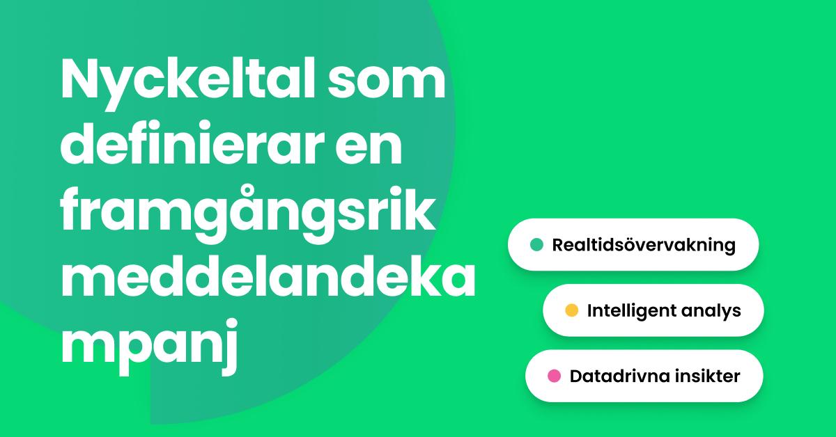 Visuellt element med en pil som träffar målet och titeln “Nyckeltal som definierar en framgångsrik meddelandekampanj