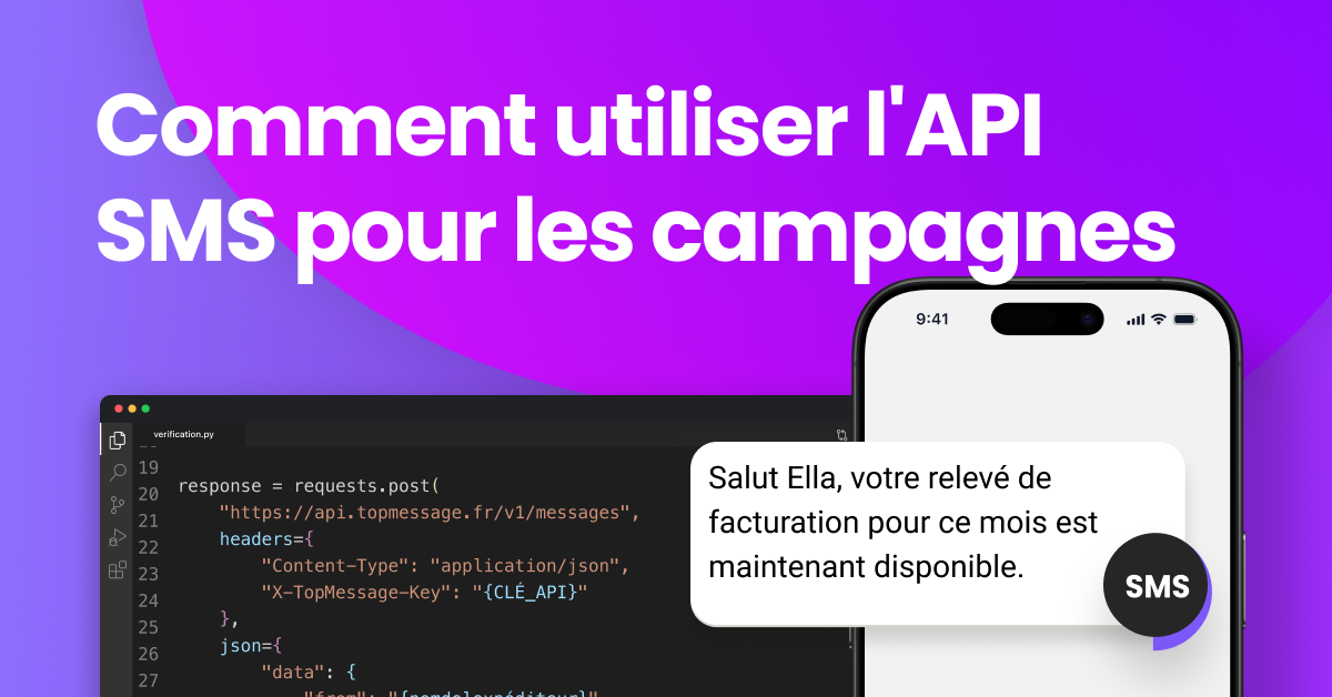 Comment utiliser l'API SMS pour vos campagnes marketing | TopMessage