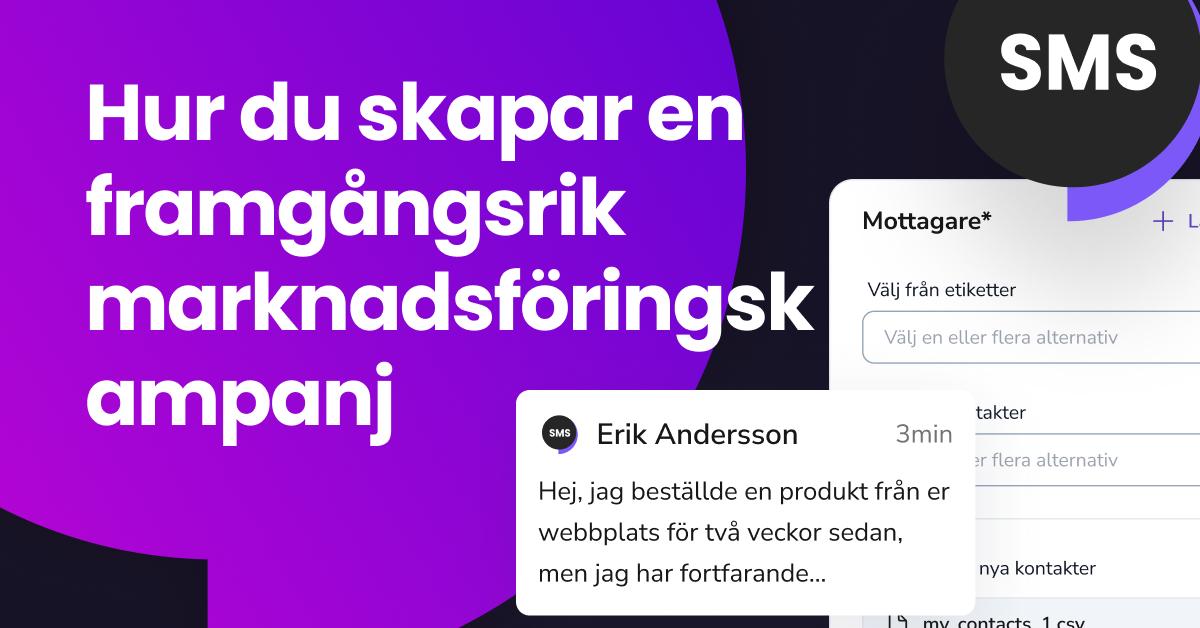En telefon bredvid titeln "Hur man skapar en framgångsrik SMS-marknadsföringskampanj" som illustrerar vad en SMS-marknadsföringskampanj är och hur man skapar en.