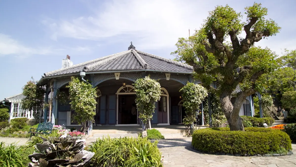 Former Glover House and garden in Nagasaki, Japan