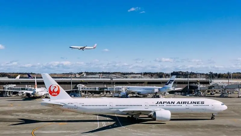 Japan Airlines aircraft at Narita International Airport