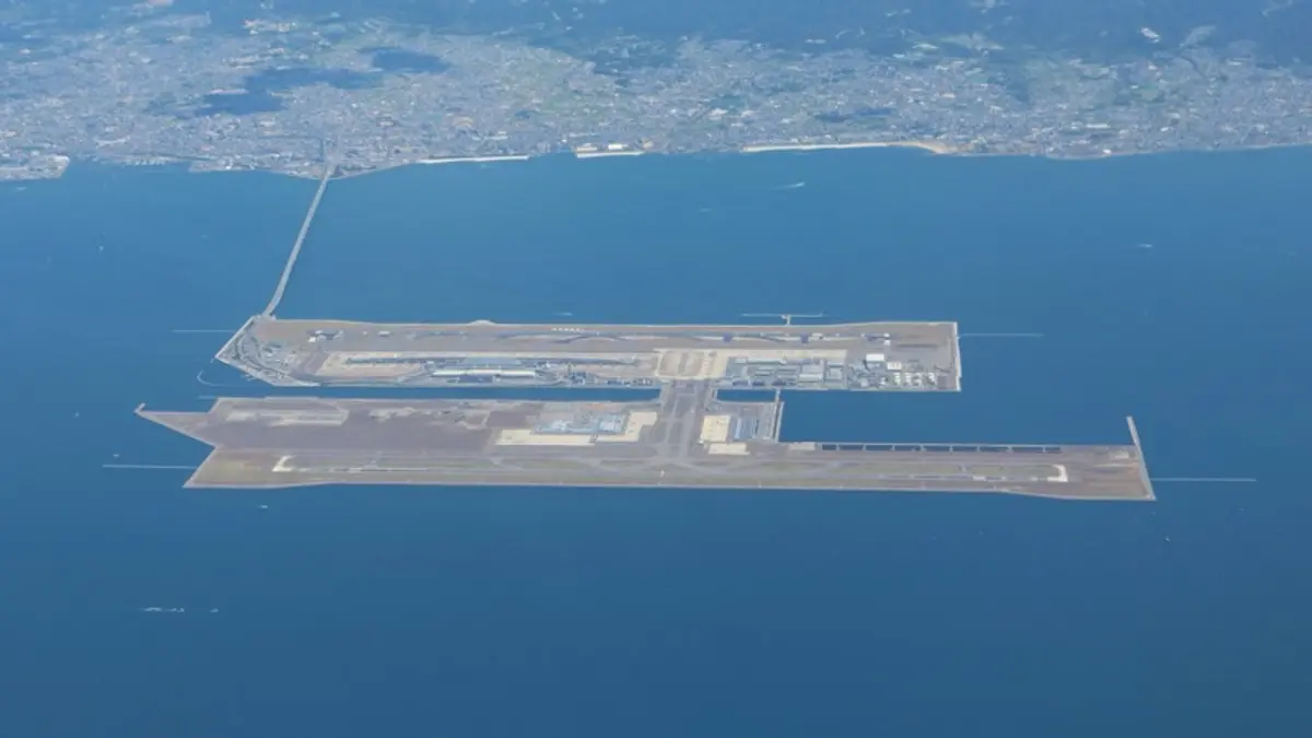 Aerial view of Kansai International Airport
