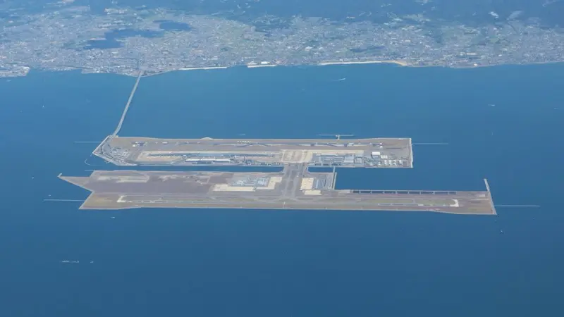 Aerial view of Kansai International Airport