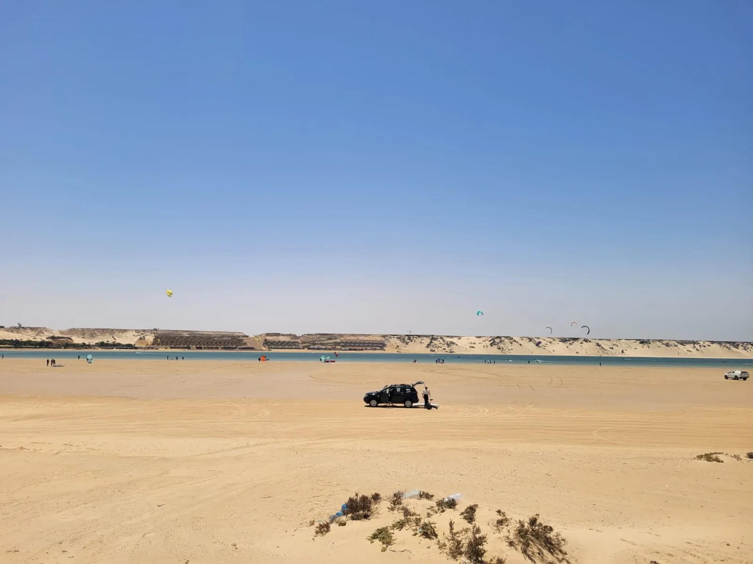 The lagoon near Dakhla, on Morocco’s Atlantic coast, where Calypso’s scenes were filmed