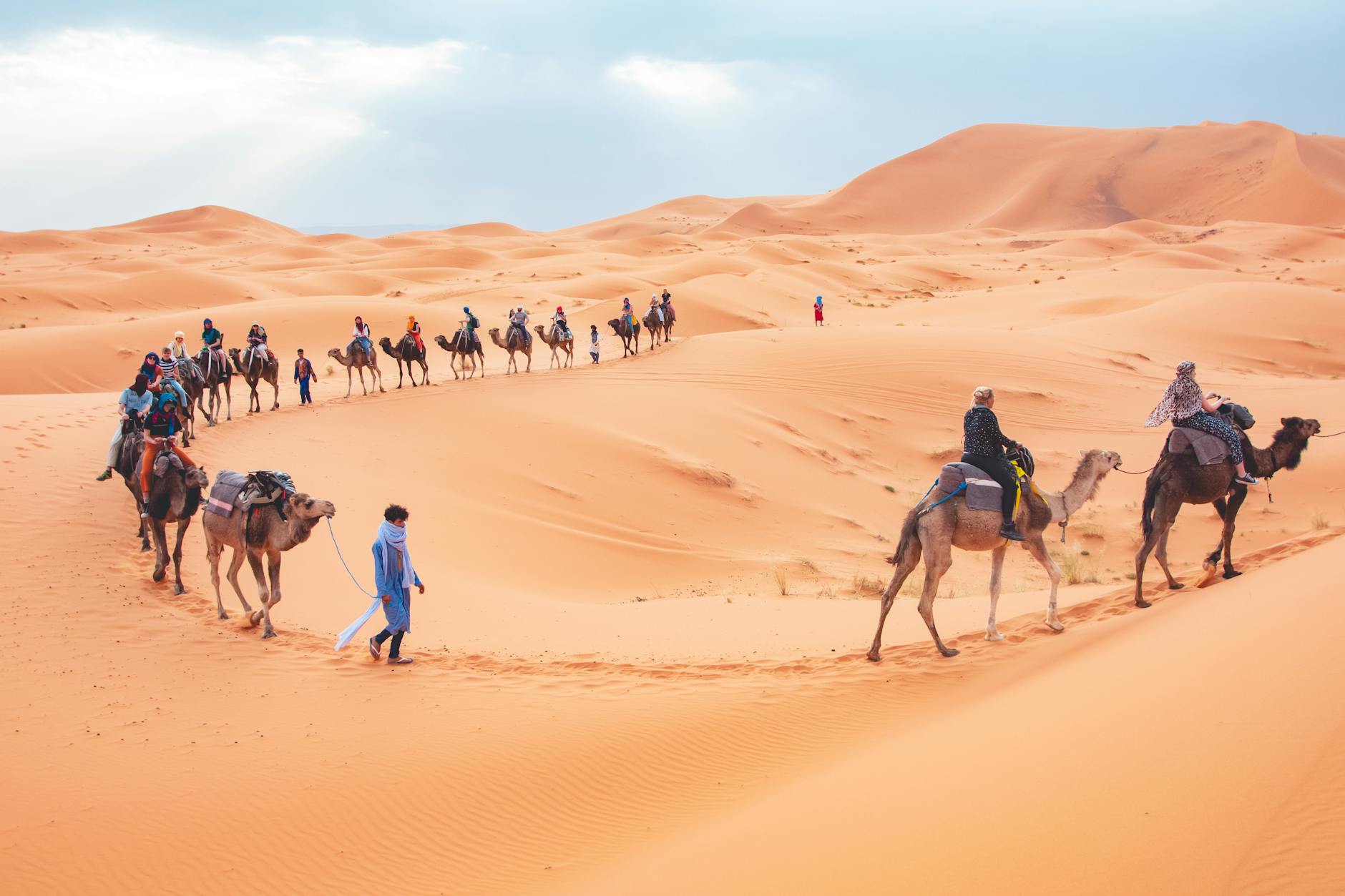 Arriving at the Merzouga Sahara