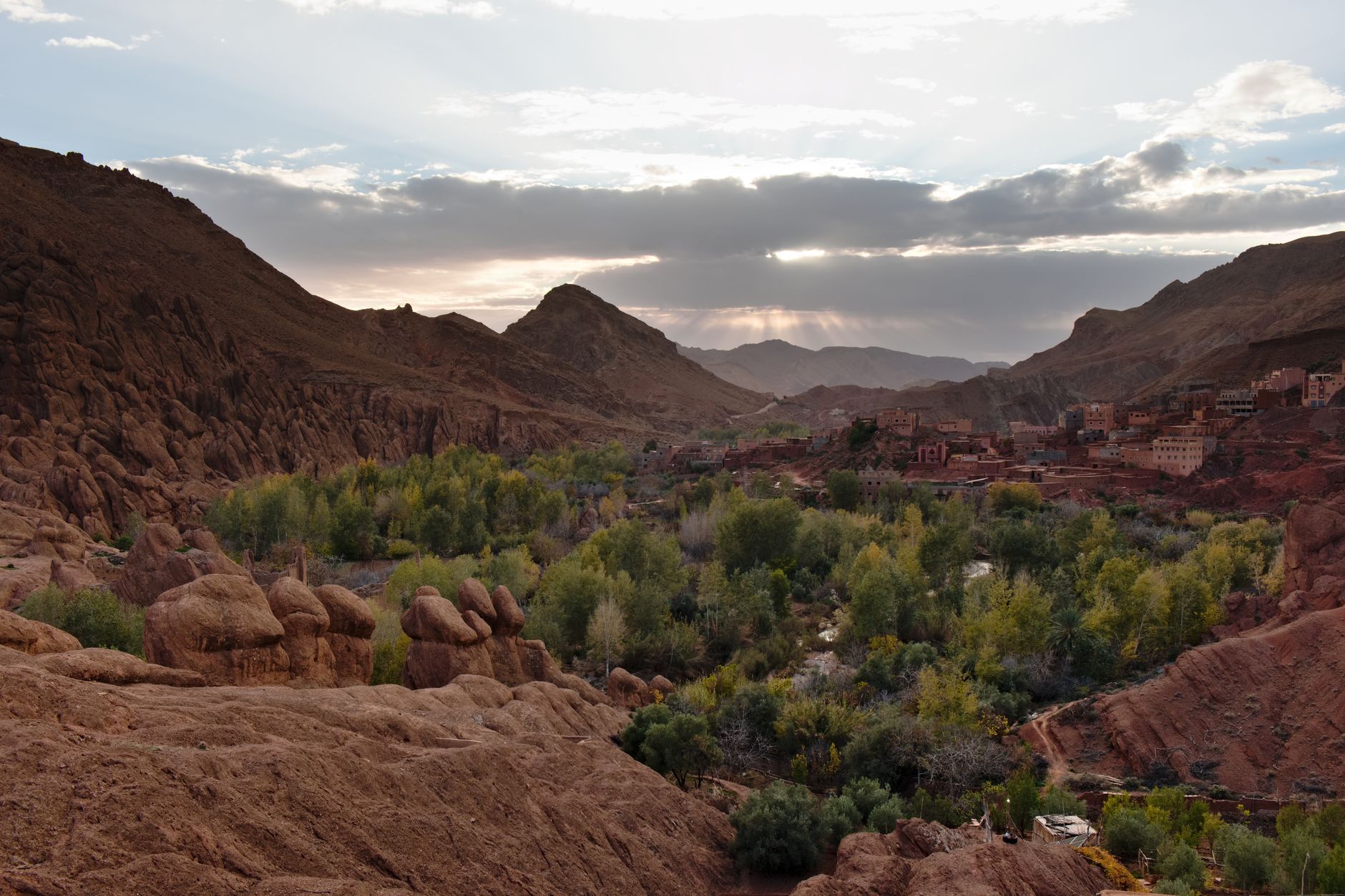 Moroccan landscape across the seasons