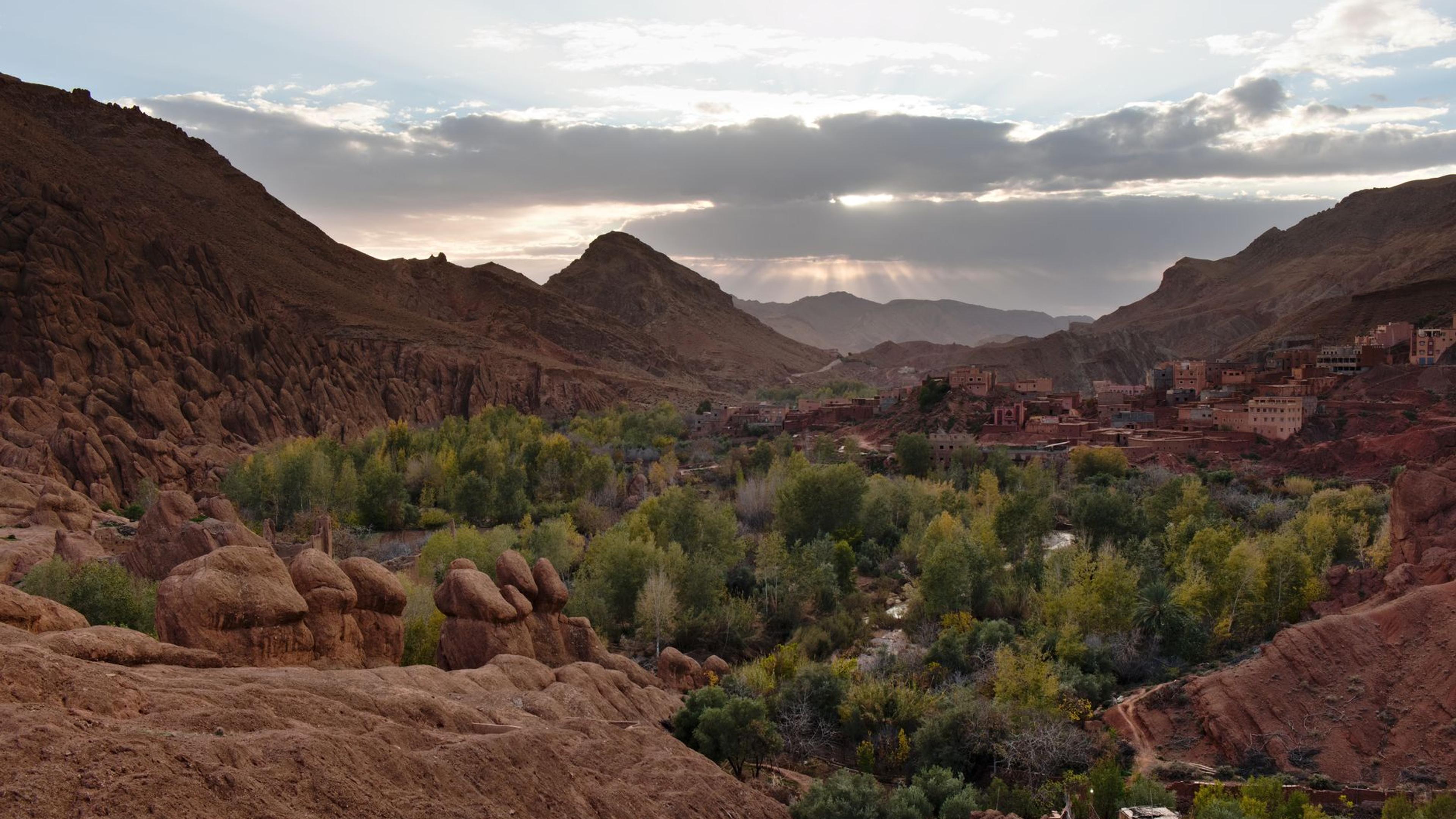 Moroccan landscape across the seasons