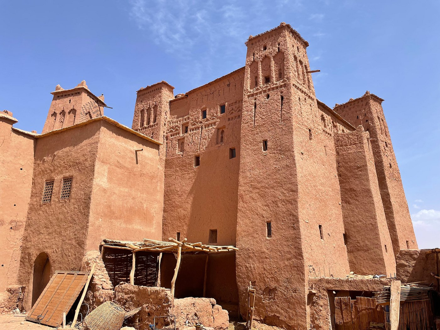 A traditional earthen kasbah in southern Morocco