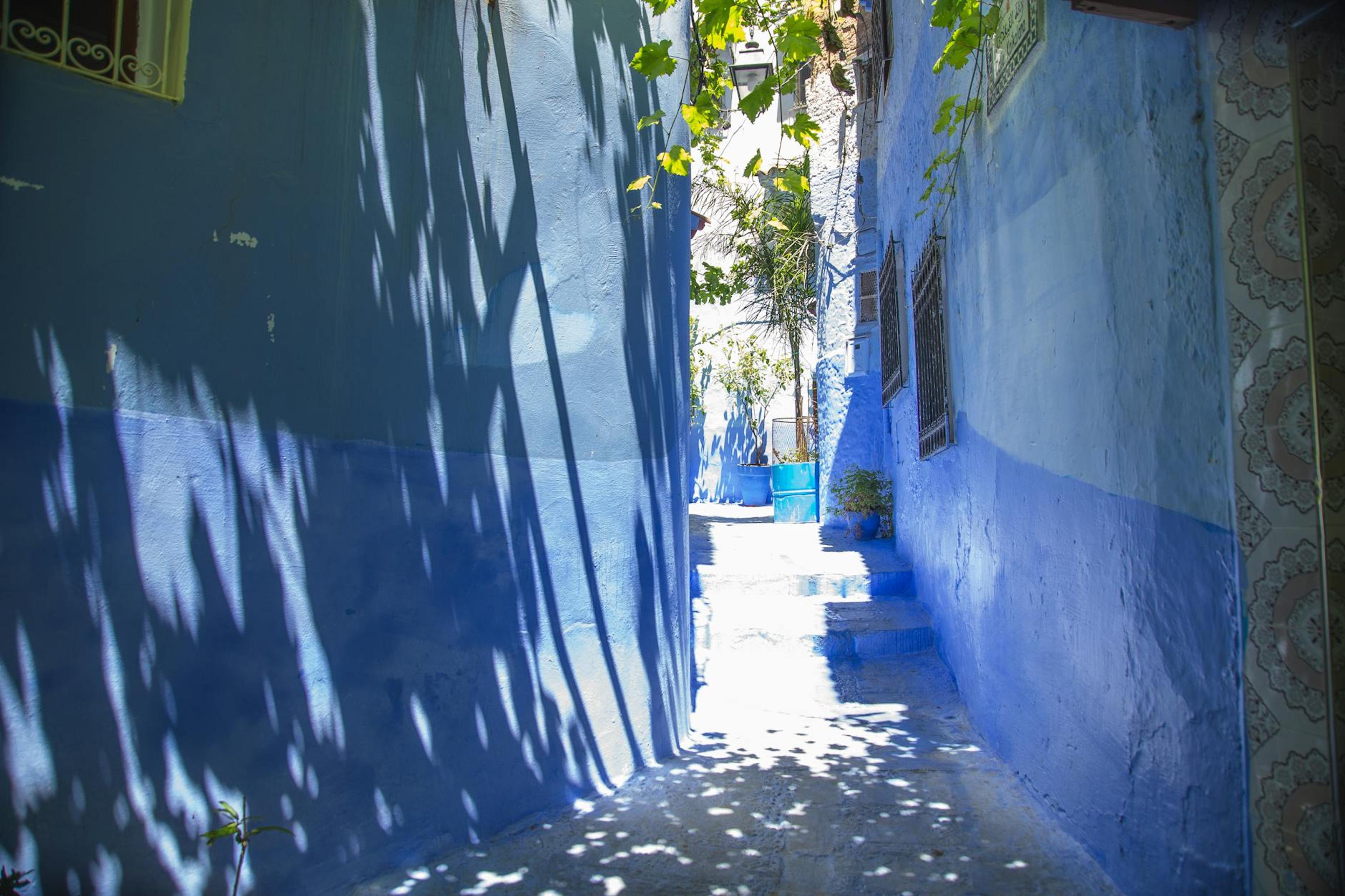 Blue-washed lanes of Chefchaouen, northern Morocco