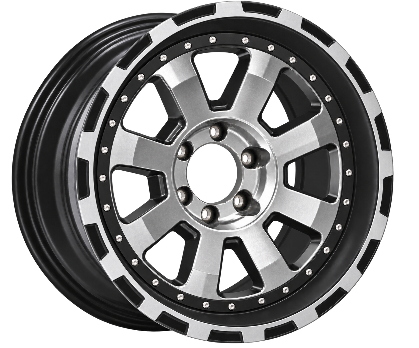 OR-103 wheel shown in Machined Face with Satin Black finish