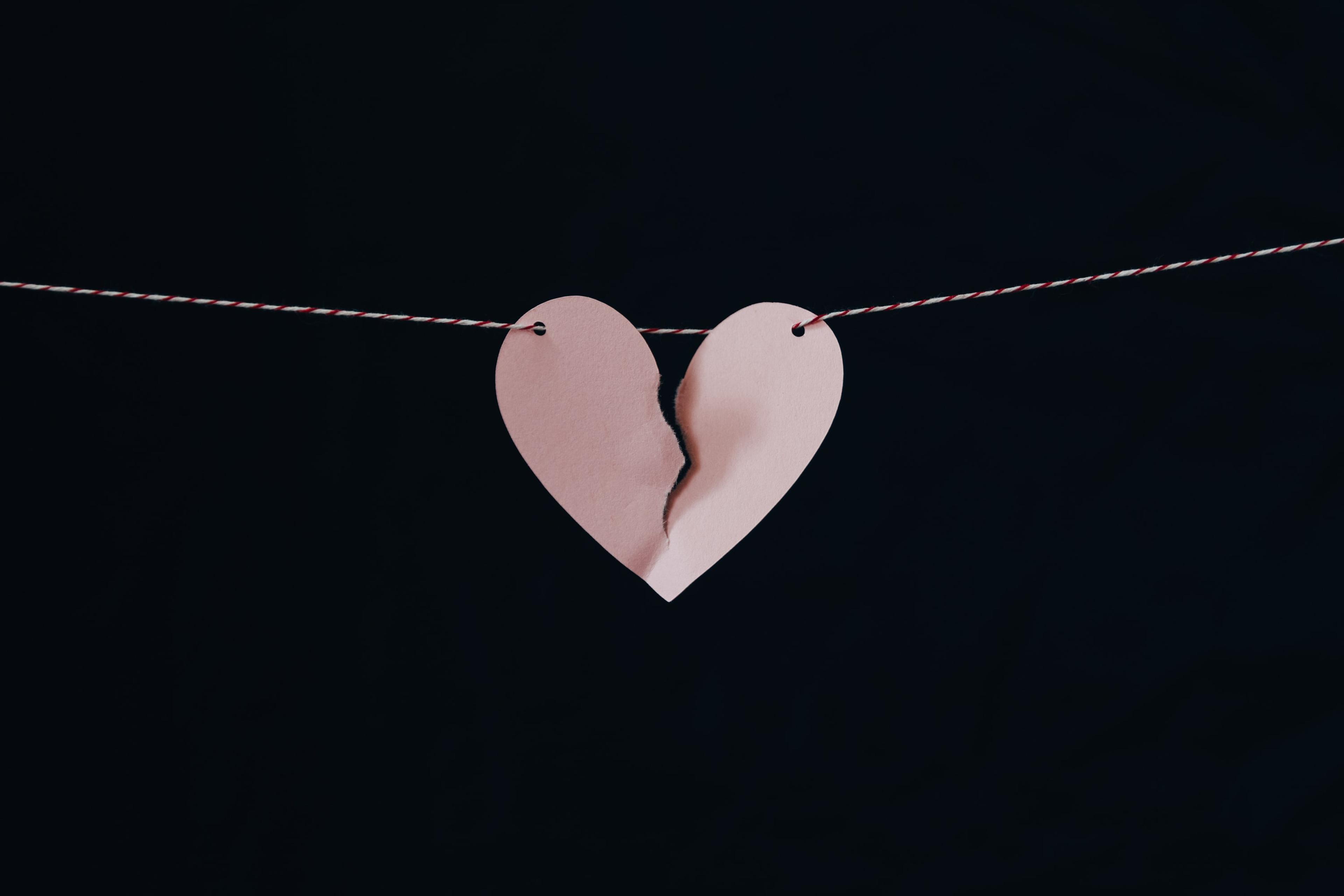 A pink heart that  symbolises different needs in a relationship