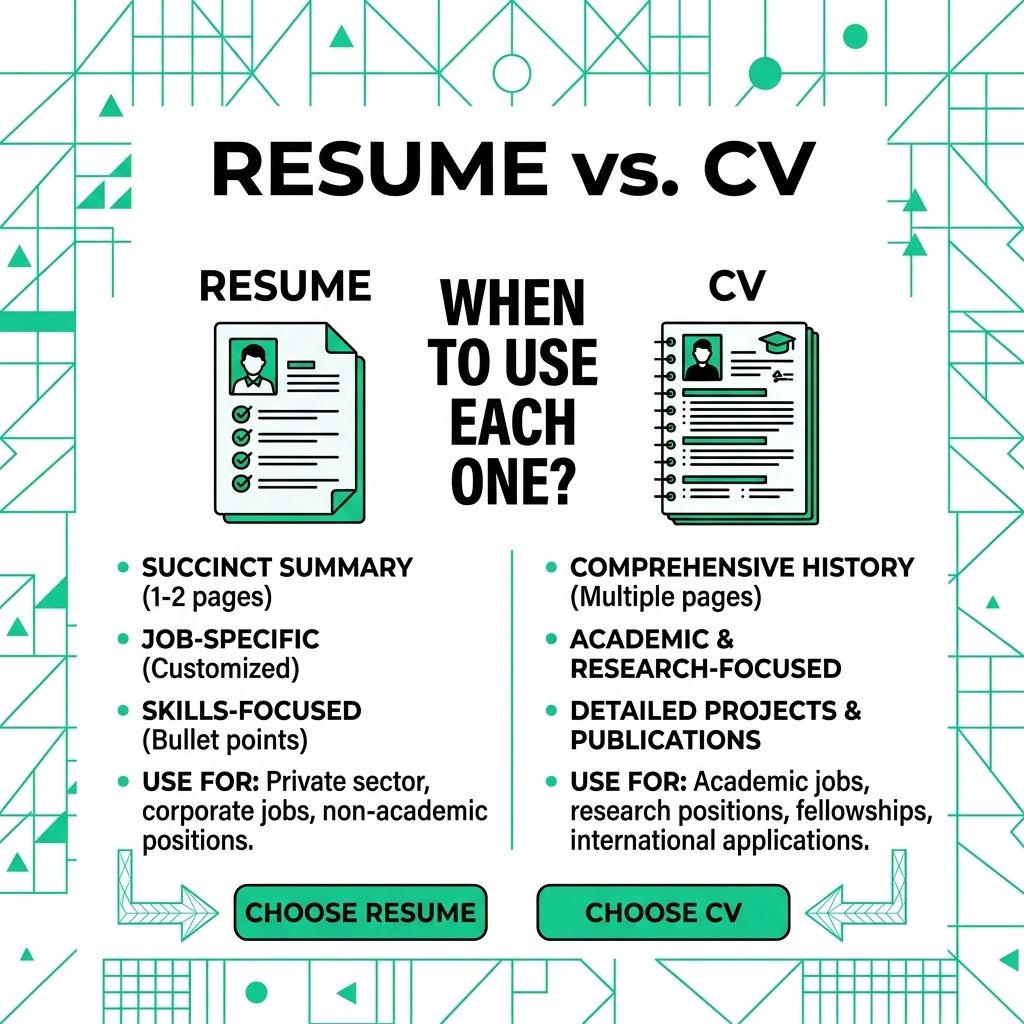 Resume vs CV and When to Use Each One