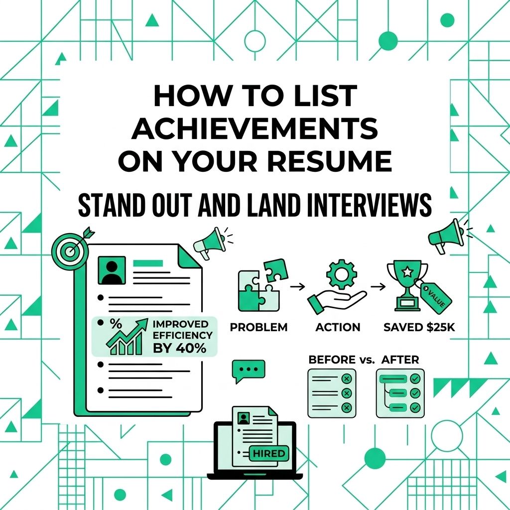How to List Achievements on Your Resume