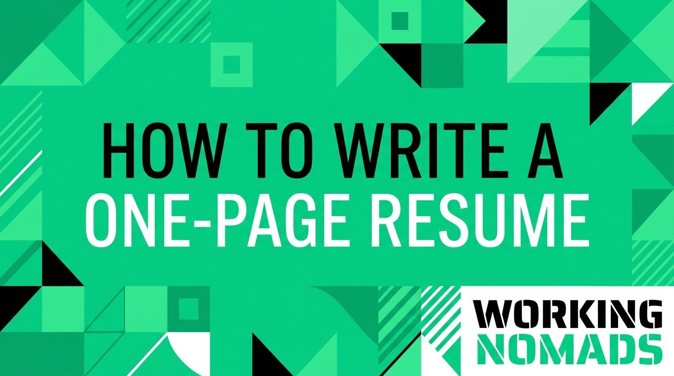 Why a One-Page Remote Resume Usually Works Best