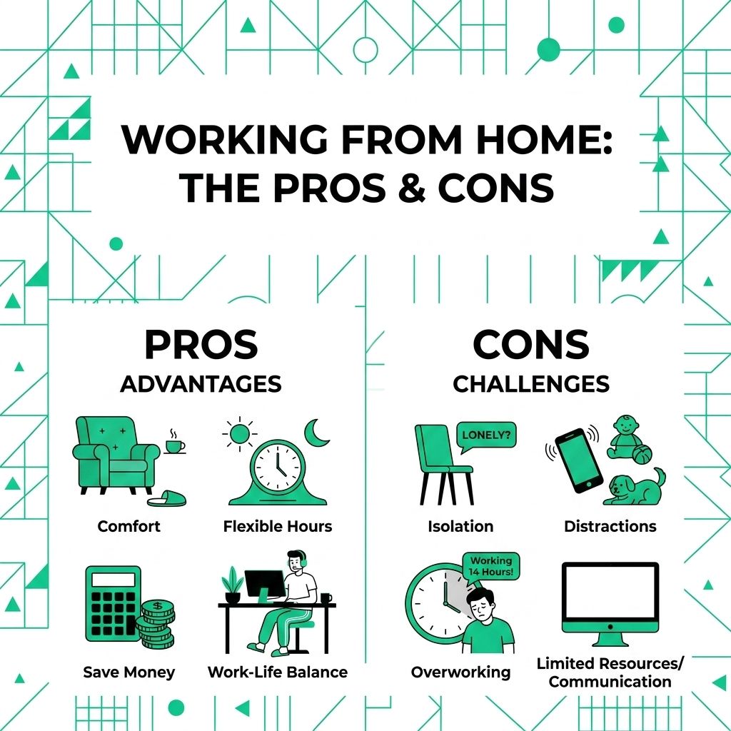 Pros and Cons of Working at Home
