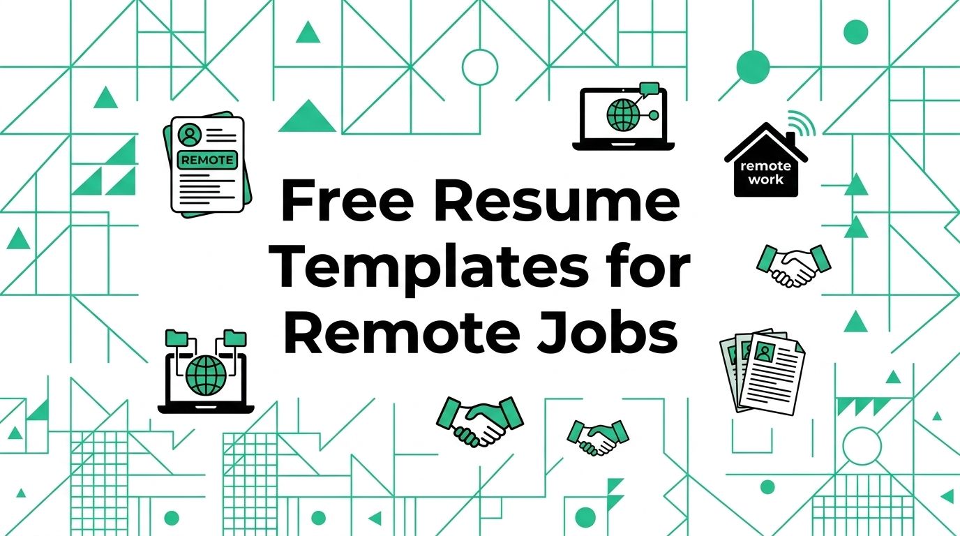 Free Resume Templates for Remote Jobs