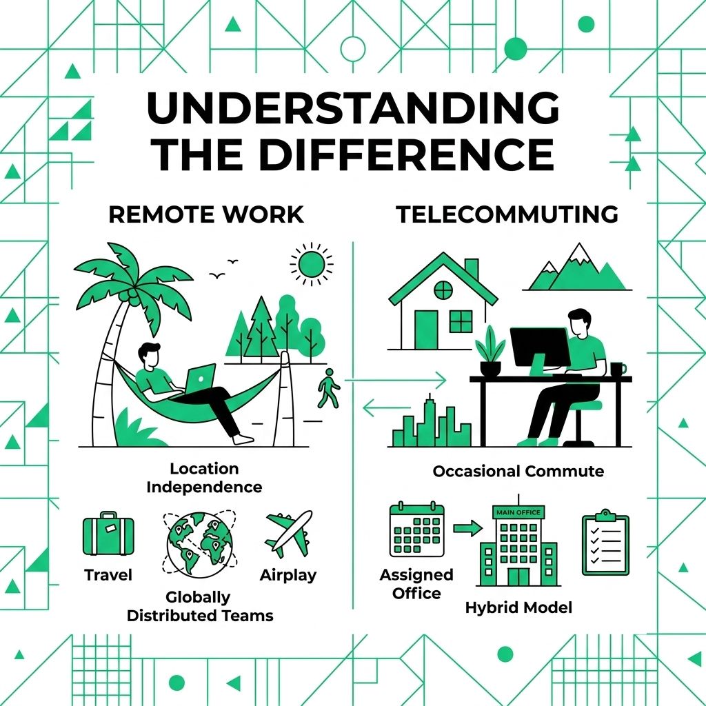 The Difference Between Remote Work and Telecommuting