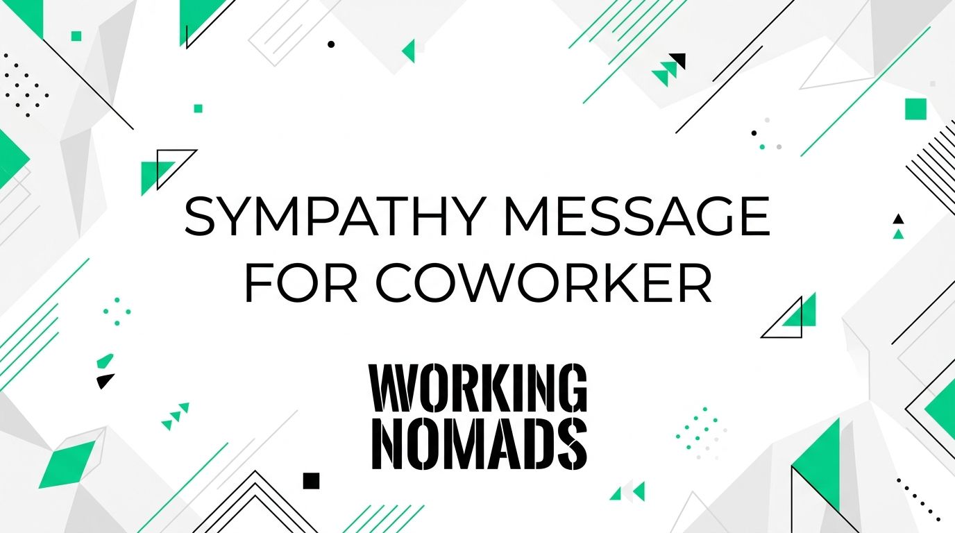 How to Write a Sympathy Message to a Remote Coworker