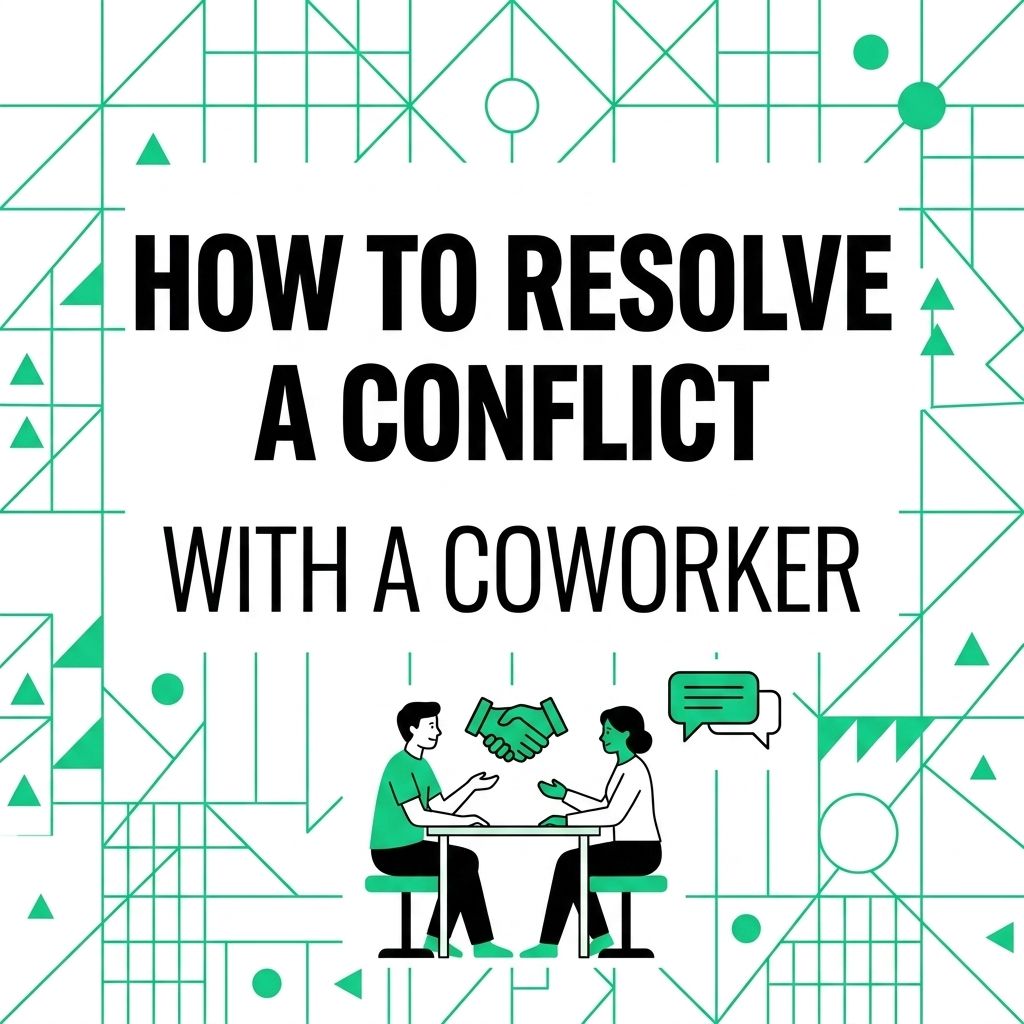 How to Resolve a Conflict with a Coworker
