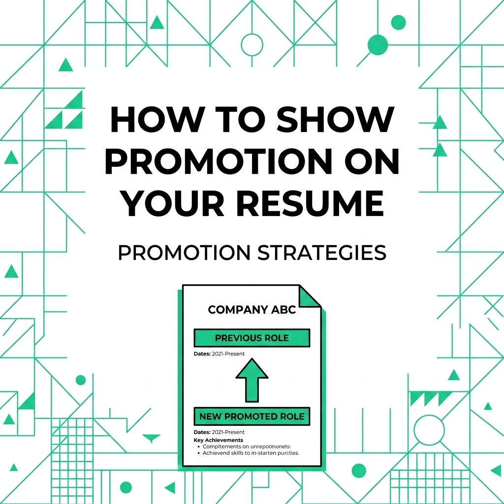 How to Show Promotion on Your Resume