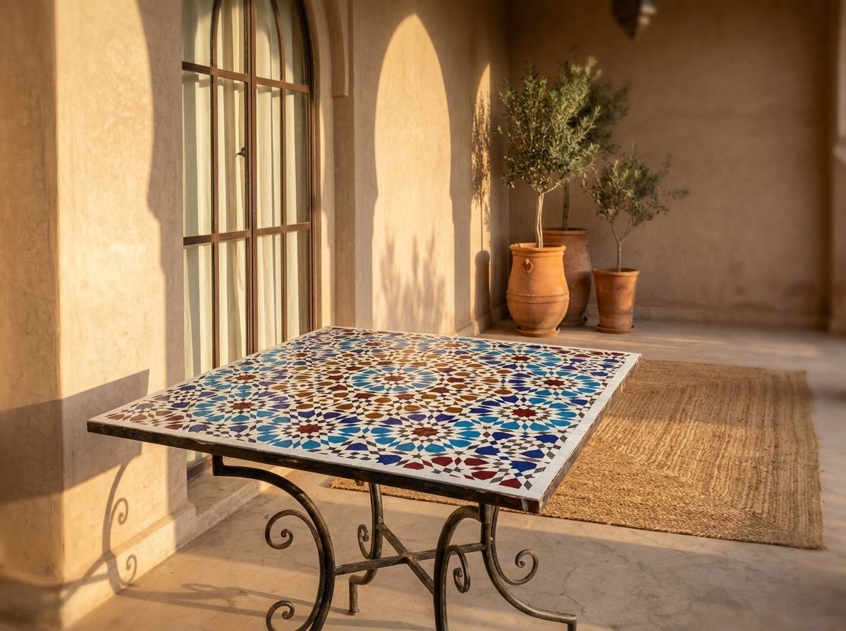 The Andalusian Star Zellige Table view 3