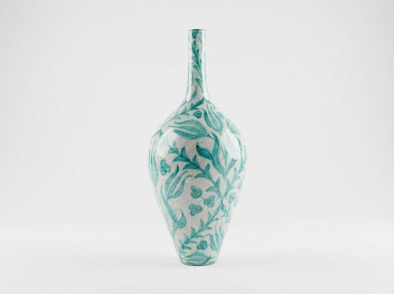 The Fes Turquoise Tulip Vase