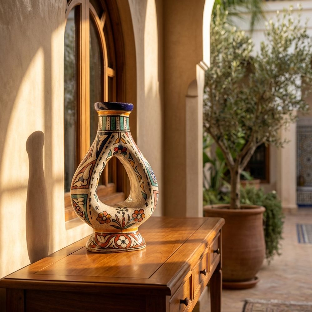 The Fez Geometric Embrace Vase