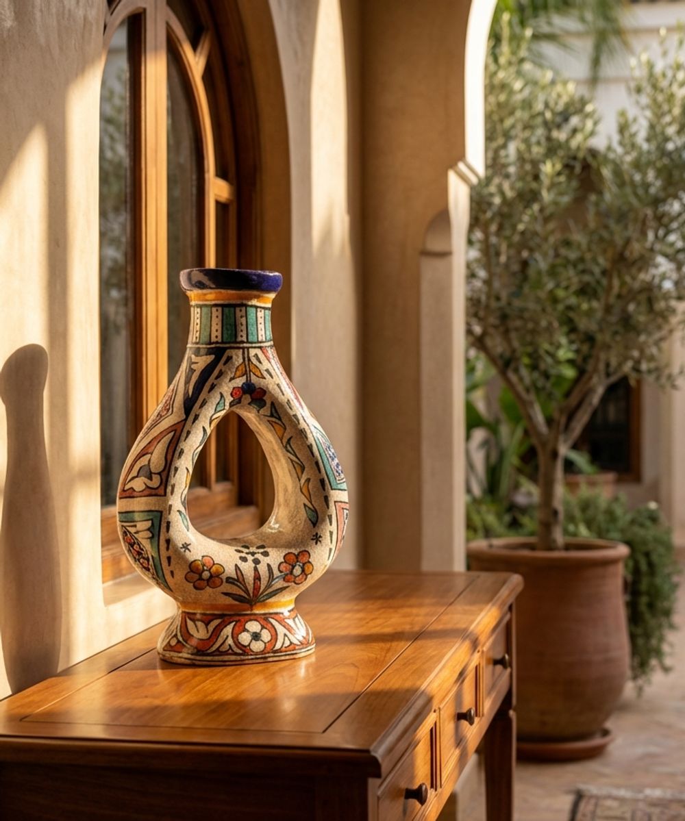 The Fez Geometric Embrace Vase