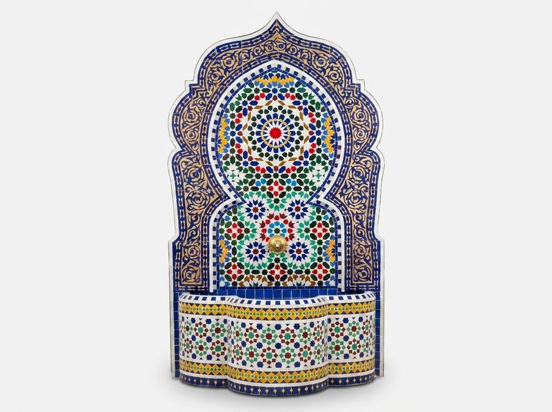 The Andalusian Star: Grand Zellige Mosaic Fountain