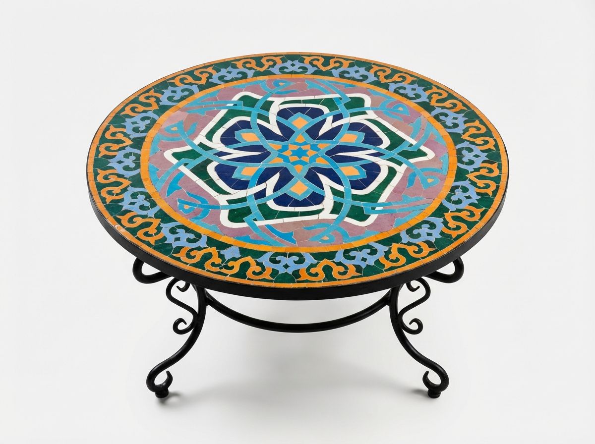 The Fes Floral Geometry Zellige Medallion view 3