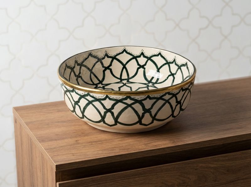 The Fassi Emerald Lattice Vessel Sink