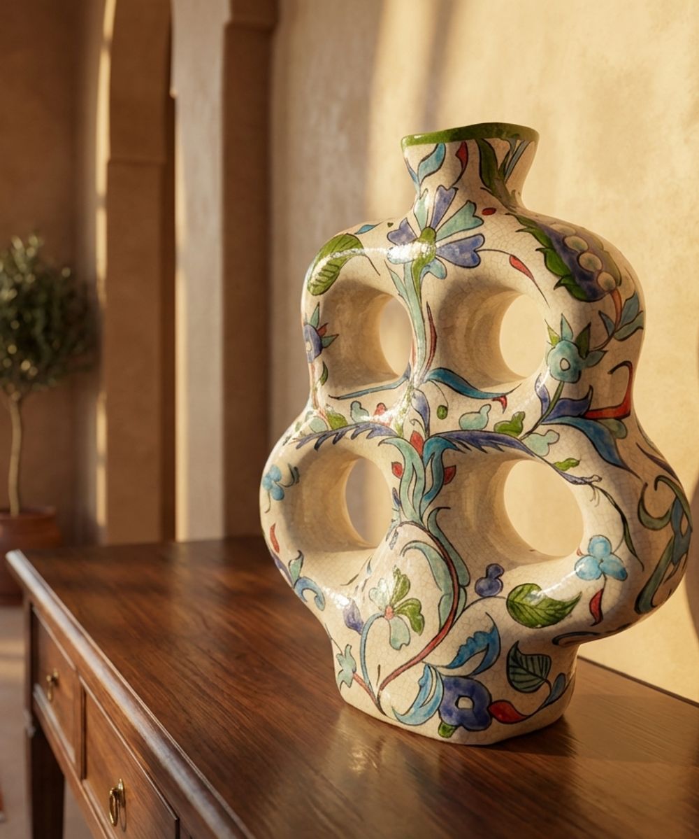 The 'Jardin de Fes' Sculptural Ceramic Vase