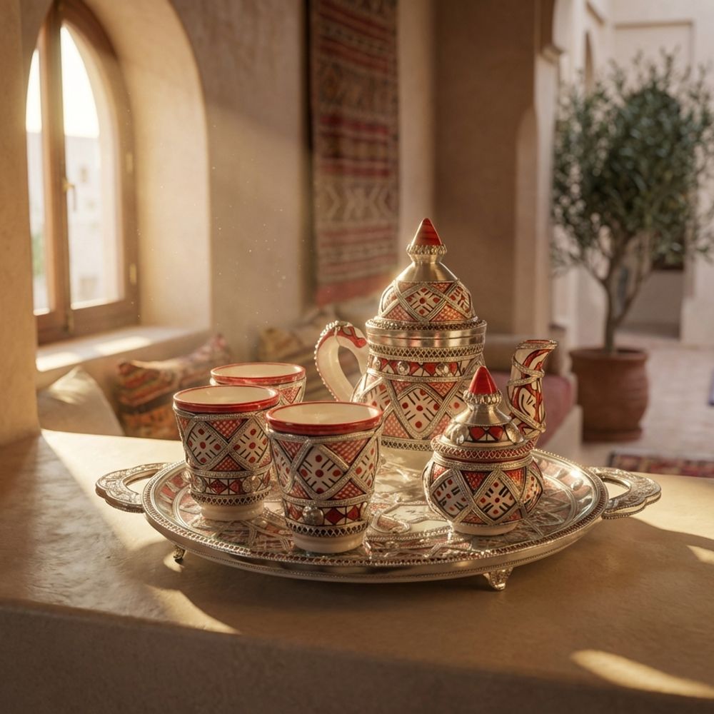 The 'Fassi' Filigree & Enamel Royal Tea Service