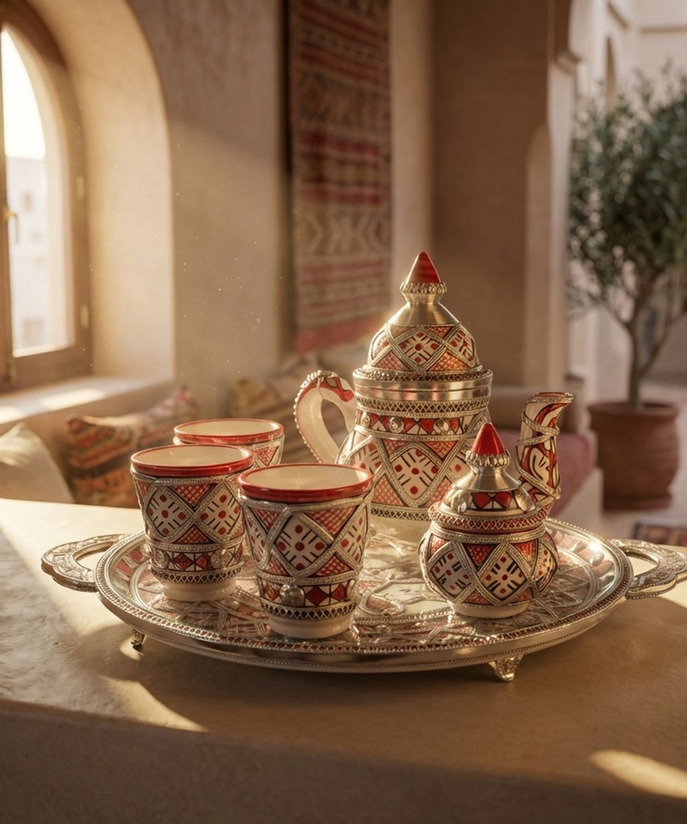 The 'Fassi' Filigree & Enamel Royal Tea Service