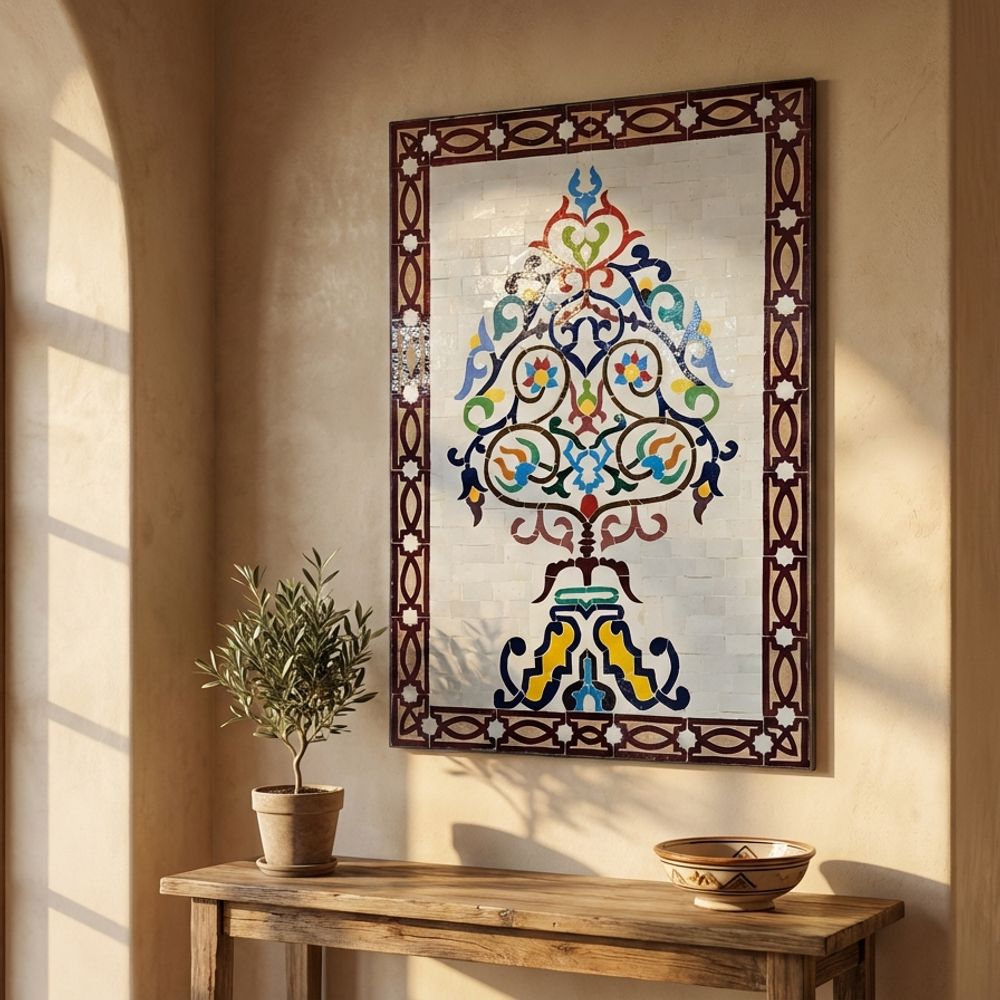 The Andalusian Garden: Zellige Tile Tableau