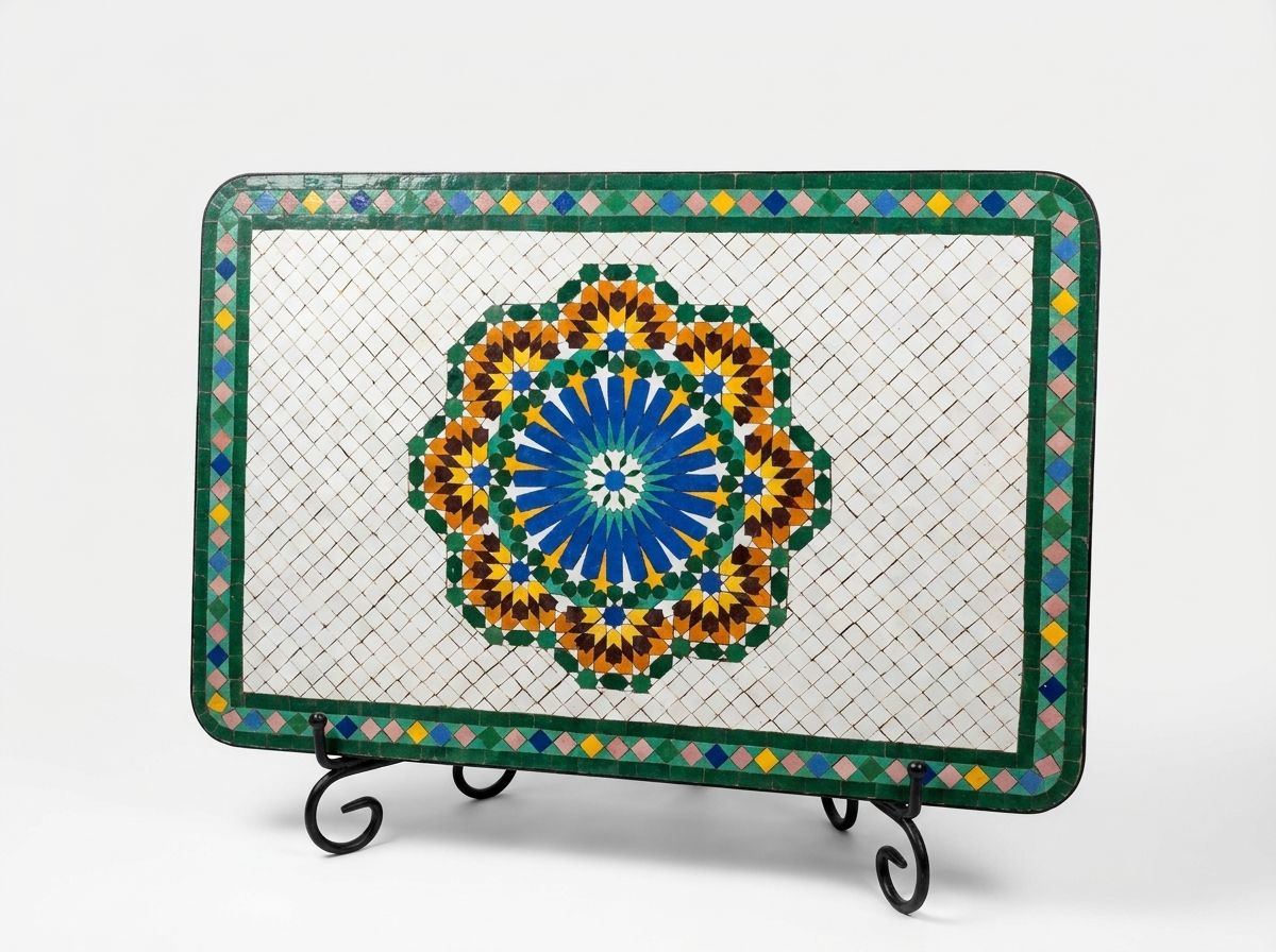 Soleil de Fès Zellige Mosaic Tabletop view 2