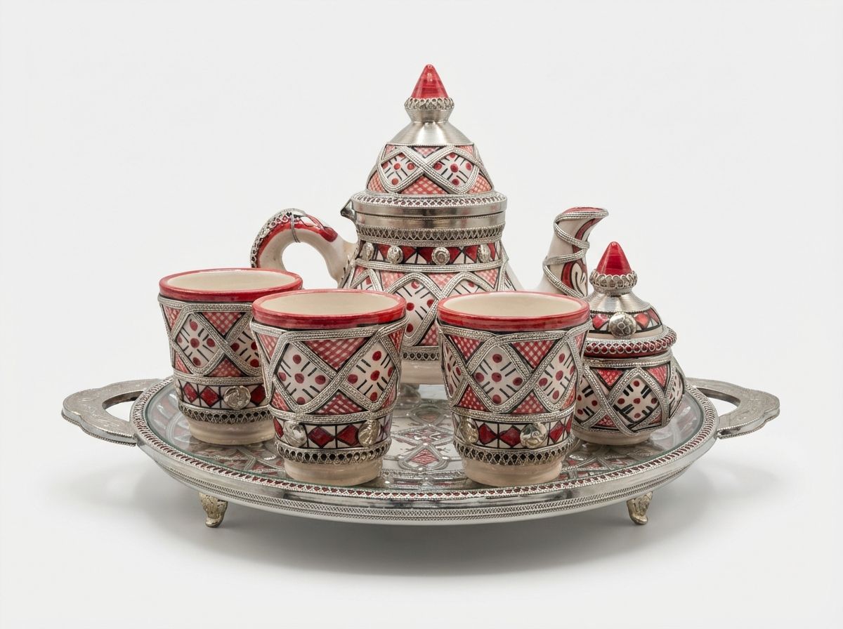 The 'Fassi' Filigree & Enamel Royal Tea Service main view