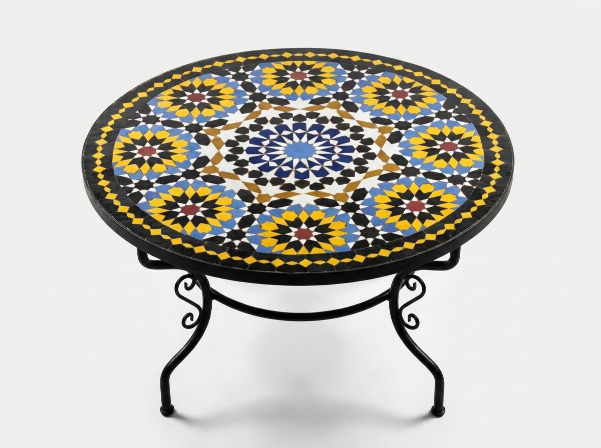 The 'Zahra' Celestial Zellige Tabletop view 2