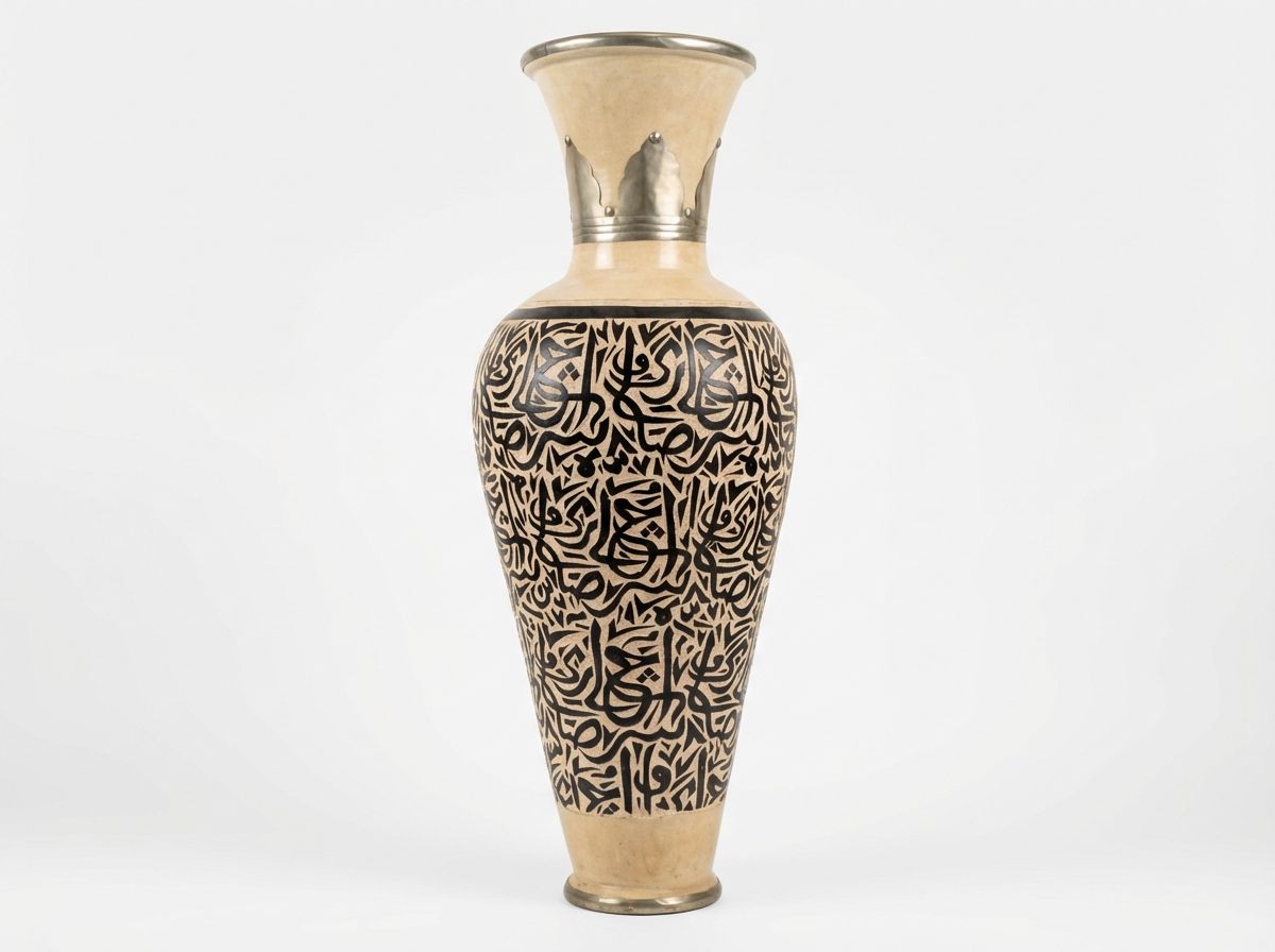 The Al-Khatib Calligraphy Floor Vase view 2