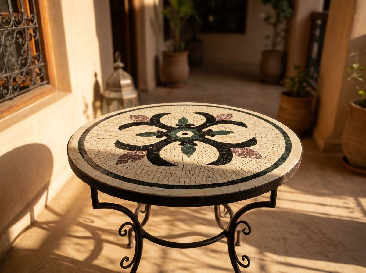 The Zahra Andalusian Marble Tabletop main view