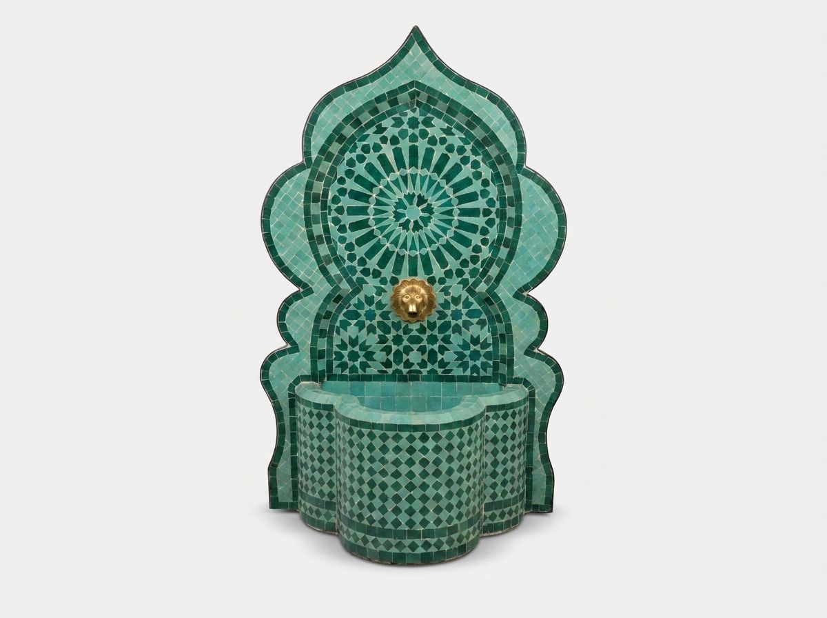 The Emerald Riad Zellige Fountain main view