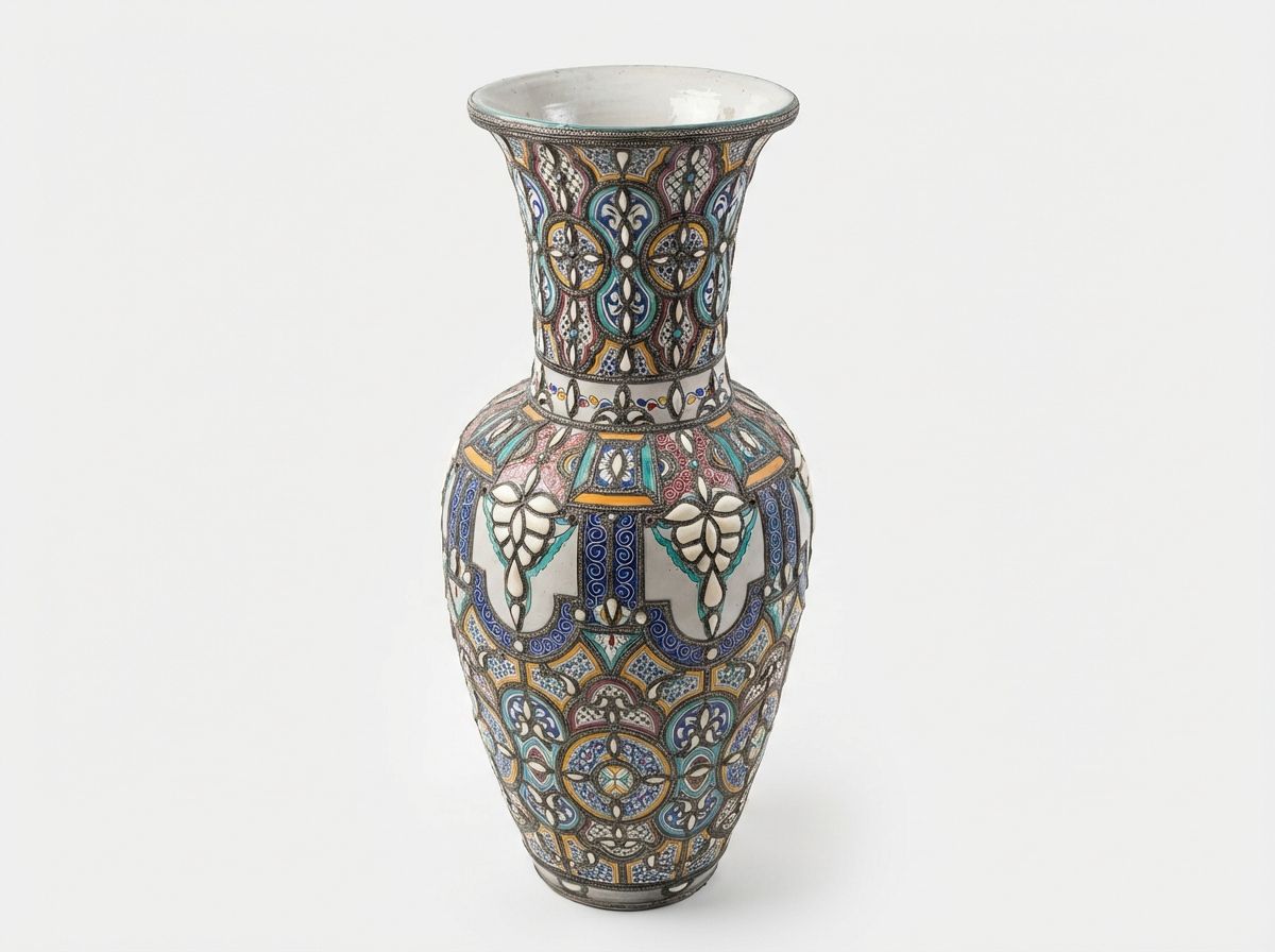 The Royal Fez Mosaic Vase view 3