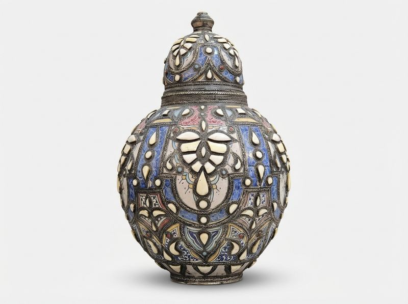 The Andalusian Legacy Lidded Urn